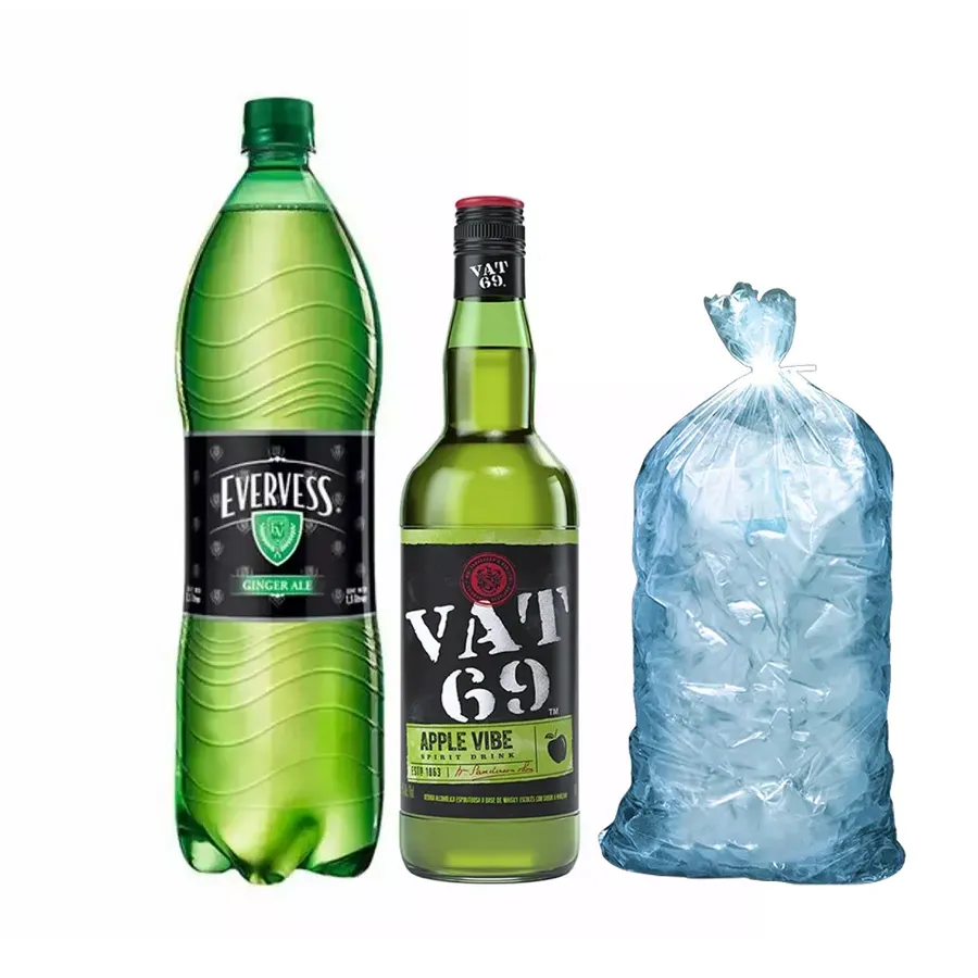 Vat69 Verde (manzana) + C/Evervess 1.5lt