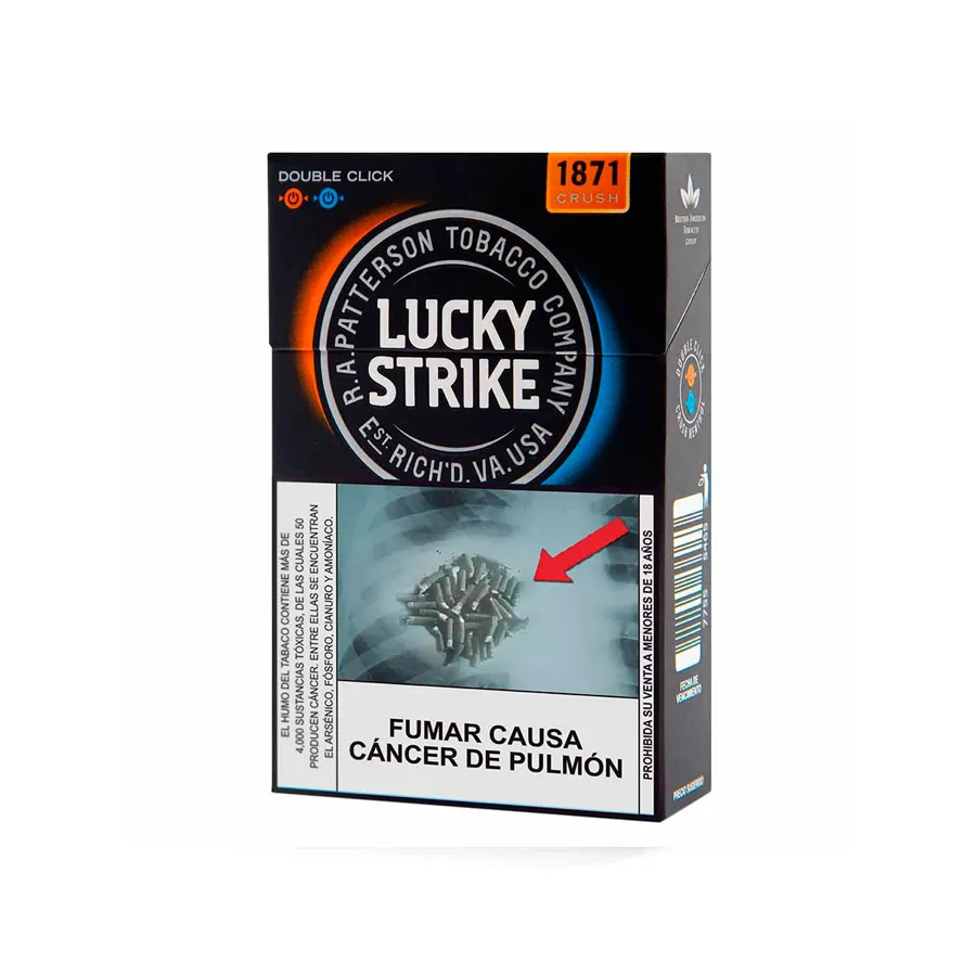 Lucky Strike Naranja Importado — Pack x20